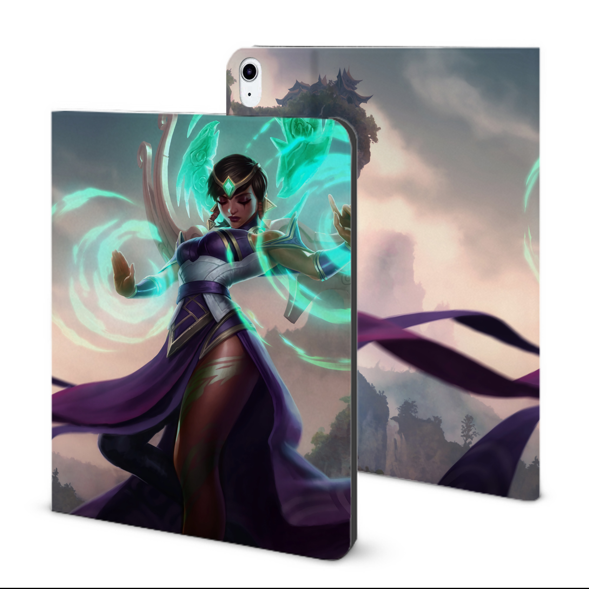 （画像用） リーグ・オブ・レジェンド League of Legends LOL IPad ケース ブック型 PUレザー TPU 耐衝撃 軽量 薄型 ペン収納なし 全面保護 IPad 各モデル対応